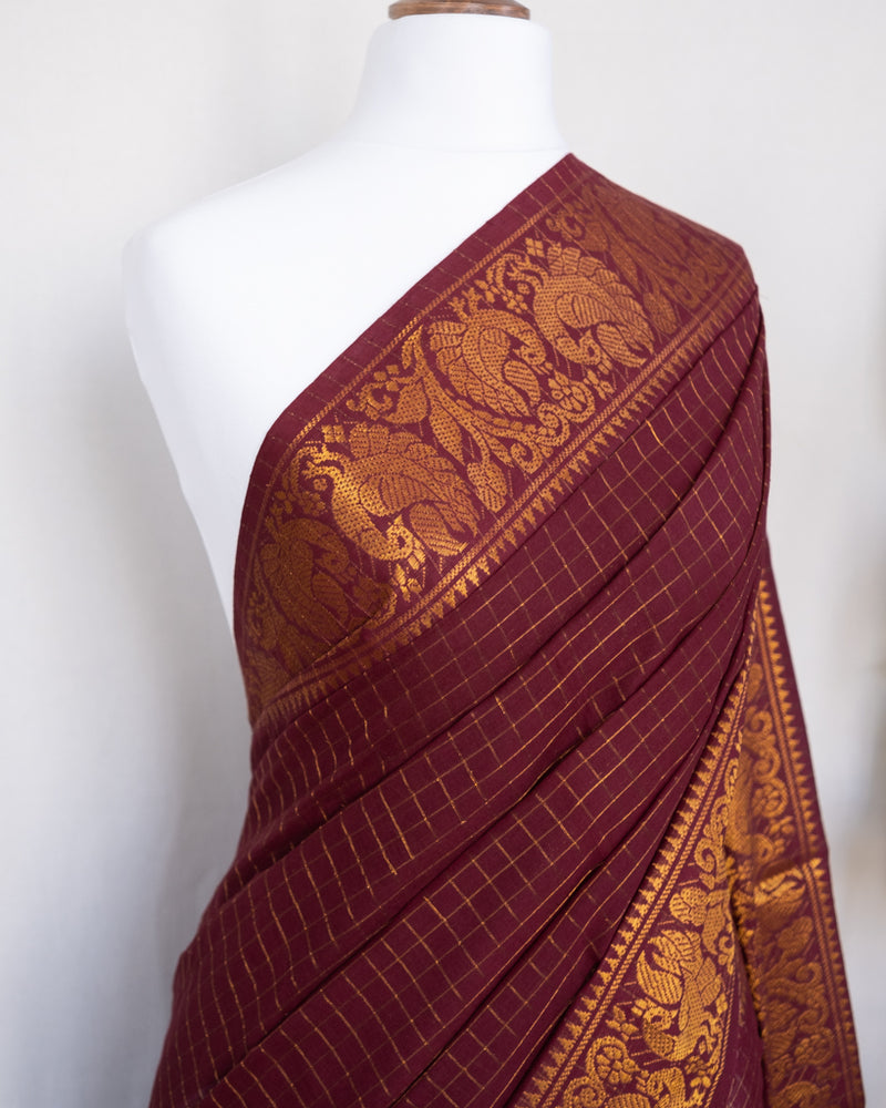 Mayil - dark red / gold – Little Silk Stories EU