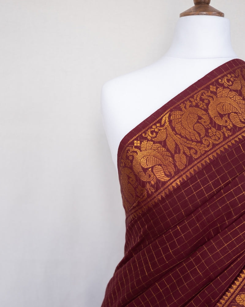 Mayil - dark red / gold – Little Silk Stories EU